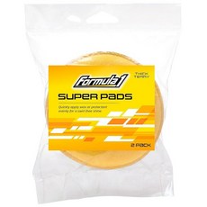 Formula 1 Super Car 왁스 어플리케이터 패드 - 부드러운 폴리싱 패드로 긁힘 없음 - 재사용 및 세척 가능한 자동차 왁스 어플리케이터 패드 - 소용돌이 없는 광택, Super 2-pack 3" Car Wax Applic