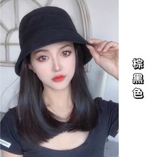 假髮帽子一體式 鴨舌帽假髮 漁夫帽假髮 短髮長髮高溫絲 自然隱形多種造型, 1個
