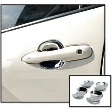 圓夢工廠 Toyota Corolla Cross 改裝 鍍鉻銀 車門防刮門碗 把手內襯內碗保護片 質感提升 台灣製造, 1個