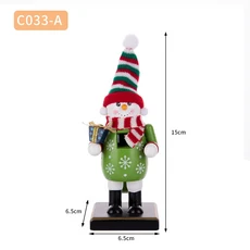 투명텐트 원터치 캐노피 상자 크리 인형 브레드 에이 펜던트 선물 크리스마스 티브 장식 장, 04 참을 수 없는 산타클로스, 01 크리스마스 선물 상자 인형 시