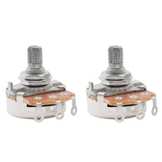 Musiclily Basic B500K Metric Coarse 18-Spline Split Short Shaft Pots Linear Taper Potentiometers