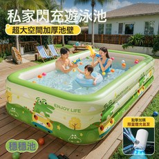 游泳池家用大型加厚成人充氣泳池寶寶收納水池家庭戶外戲水池批發, 1個, 如圖