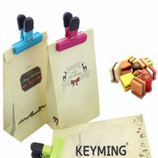 [UBA] 밀봉 집게세트 클립 홀더 쿠킹 4P, 1세트, 소형(4개입랜덤)