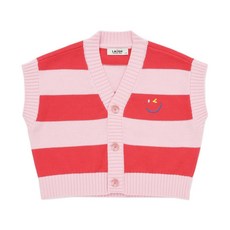 래핑차일드 부평점 아크릴 소재의 스트라이프 니트 베스트 B5I29-223-7O LHC