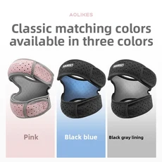 스포츠 실리콘 슬개골 밴드 압축 보호 러닝 하이킹 통기성 농구 무릎 피트니스, 02 핑크