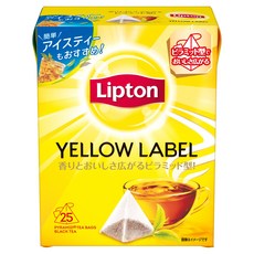 립톤 옐로우 라벨 블랙티 피라미드 티백, 50g, 1개, 25개입