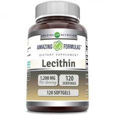 어메이징 포뮬라스 레시틴 1200mg 소프트젤 고 비유전자변형 1개 어메징 뉴트리션