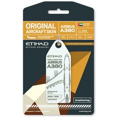RBF現貨 Aviationtag 阿提哈德航空 Etihad A380 A6-APA 獨特飛機機身鑰匙圈, 1個