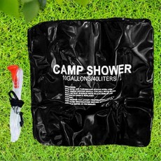 휴대용 캠핑 샤워백 물통 주머니 캠핑용샤워기 휴대용샤워기 야외샤워백 휴대용샤워백 야외용샤워기, 블랙20L, 1개
