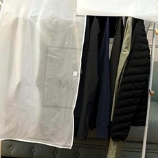 반투명 먼지차단 행거가리개 110x110 옷장커버, 1개, 1개입