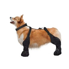 SSDHUA 멜빵이 있는 강아지 부츠 방수 및 미끄럼 방지 조절 가능한 칼라 포함 반려동물 야외 산책용 발바닥 보호 여름의 뜨거운 도로에 적합(XS)