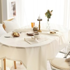 벨라이프 유니컬러 방수 테이블보, 01.라이트옐로우_미니, 65 x 65 cm, 1개