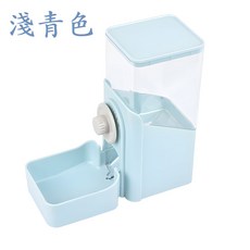 Nicole寵物 掛籠式 自動餵食器 寵物餐具 寵物碗 掛籠飼料桶, 淺青, 1個, 1400ml