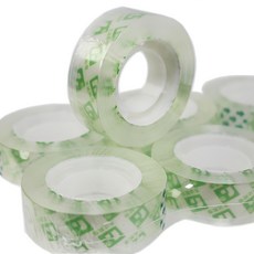 方達 迷你膠帶 18mm 8入裝 封口膠帶 OPP包裝, 1套, 透明