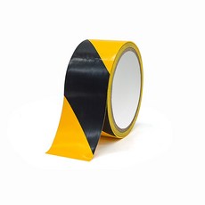 PVC 警示膠帶, 黃 黑 45mmx18, 1個