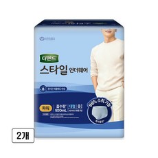 디펜드 남성용 스타일 언더웨어 요실금 성인기저귀 파워, 대형, 16개입, 1개