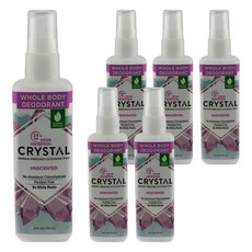 크리스탈 바디 데오드란트 스프레이, 118ml, 6개