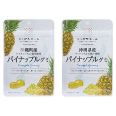 Nippon Yell 오키나와현산 파인애플 구미, 40g, 2개