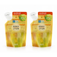 하다라보 고쿠쥰 클렌징 오일 리필팩, 180ml, 2개
