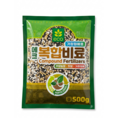 에코 복합비료 야채과일 가정원예용, 500g, 5개