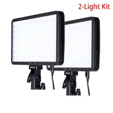 Aputure amaran Pano 60c 全彩柔光平板燈雙燈套裝, 白色,標配 +2.8米燈架兩支, 1個