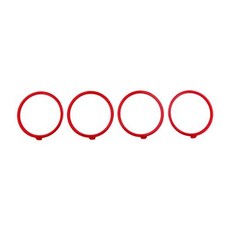 자동차 에어컨 콘센트 트림 링 커버 아우디 A3 S3 RS3 8V 2013 2014 2015 카브리올레 Sline 스포츠 스타일링 크리에이티브 장식 자동차 액세서리, 1)빨간