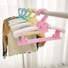 로에드 10+10 늘어나는 키즈 유아 아기옷걸이 아동옷걸이, 20개, 어린이옷걸이(그린)