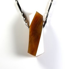 Gtm193 精密打磨黃金樹化玉髓金蟬墬飾