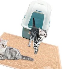 고양이 모래 방지 매트 대형 발판 베이지 캣매트 XXL 발바닥 보호_ 20275633EA, 1
