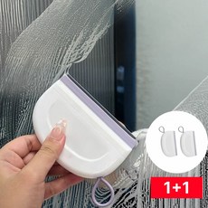 바인느 클린스윕 물기제거 미니스퀴지 1+1 싱크대 욕실 거울 물기제거기 2p, 화이트, 1세트