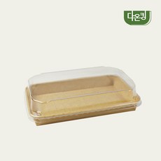 (소량)다온킹 종이트레이 PH-07 직사각라운드 뚜껑+몸통 세트, 1세트, 50개입