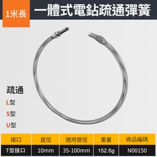 一體式電鑽疏通彈簧, 標準
