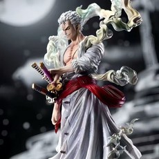 抱漫閣 海賊王手辦FIT尼卡索隆 海賊週邊潮玩桌麵擺件動漫手辦模型, 1個, 尼卡索隆【吸塑彩盒-高約30cm】