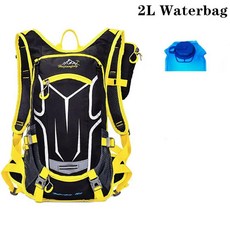 오토바이 배낭 사이클링 가방 방수 어깨 등산 캠핑 하이킹 모토 크로스, 10 yellow with water