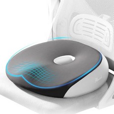 231216 FLORICH 장시간 앉을 수 있는 대형 카시트 쿠션 인체 공학적 메모리 폼 운전 시트 등 및 좌골 신경통 통증 완화 자동차 운전자 사무실용 미끄럼 방지 세, Gray