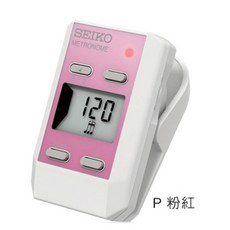 SEIKO DM51 DM-51節拍器 夾式節拍器 攜帶式節拍器 電子節拍器（台灣公司貨 保固1.5年）, 1個, 粉色, 粉色