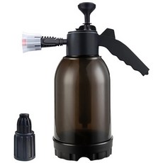 洗車泡沫噴壺 氣壓加壓高壓噴霧器, 黑灰, 1個