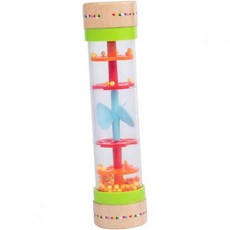 소년 소녀를 위한 BESPORTBLE 1pc 나무 비통 장난감 교육용 악기 감각 스틱 비 소리 메이커