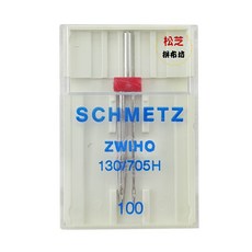 德國 SCHMETZ 藍獅 雙針翼針 16號 130/705H ZWIHO - 裝飾縫、蕾絲效果, 1個