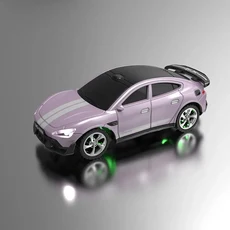 Jjrc의 새로운 1:64 스케일 시뮬레이션 드리프트 원격 조종 스포츠카 멋지고 가능한 조명이 있는 전기 장난, 08 Xiaguang Purple