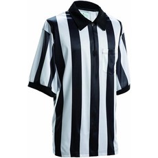 Smitty Official's Apparel FBS117E Football Officials 5.1cm 스트라이프 엘리트 퍼포먼스 반소매 셔츠 블랙 블랙. L 32792, 3X-Large