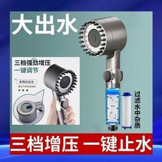 德國戴噴增壓花灑噴頭 淋浴過濾洗澡沐浴蓮蓬頭, 1個, 承諾：50年用壞包退 德國品質 ,50年用壞包換 36孔+單浴霸
