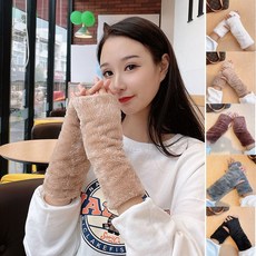 블랙폰드 남자 여자 겨울 외출 사무실 패션 방한 부드러운 전체 퍼 핸드워머 1004642EA pon+20553OQ