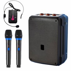 大聲公 樂康型無線式多功能行動音箱/喇叭(雙手持 耳麥組)/台灣現貨