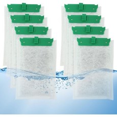 카칼로트 8개 수족관 필터 카트리지 레프토필터 20갤런(90 GPH) 위스퍼 바이오백 PF10 Q10 10 테트라포노 리프토필터와 호환 가능 초록색 15cm x 9, 녹색/ 5.91x3.54인치