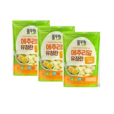 풀무원 깐 메추리알 국산 유정란, 3개, 450g