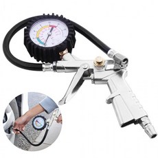 타이어 압력 에어 게이지 공기압 주입기, 1개