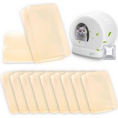 고양이 화장실 12팩 배설물 탈취제와 호환되는 자동 청소 상자 반려동물 탈취제 냄새 제거제 제어 제거 젤로 MW-SC01/MW-SC02/LB02에 적합합니다, 1 Fl Oz (Pack of 12)