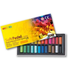전문가용파스텔 소프트 스텔 사각 각파 부드러운 전문가용 24색 드로잉 미술 아티스트 스케치 정밀, 본상품