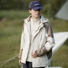 ANYOU 남녀공용 기모 도톰 사계절용 등산복 상의 투피스 울 안감 방풍 프리미엄 아웃도어 방수 바람막이 캠핑 바람막이 등산복 점퍼